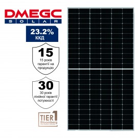 Монокристалличкая солнечная двухсторонняя панель DMEGC DM590M10T-B72HSW INFINITY n-type Bifacial